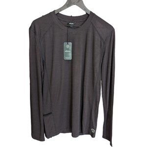 NWT Allbirds Natural Run Long Sleeve Tee -Black and Purple Run - Size M or L